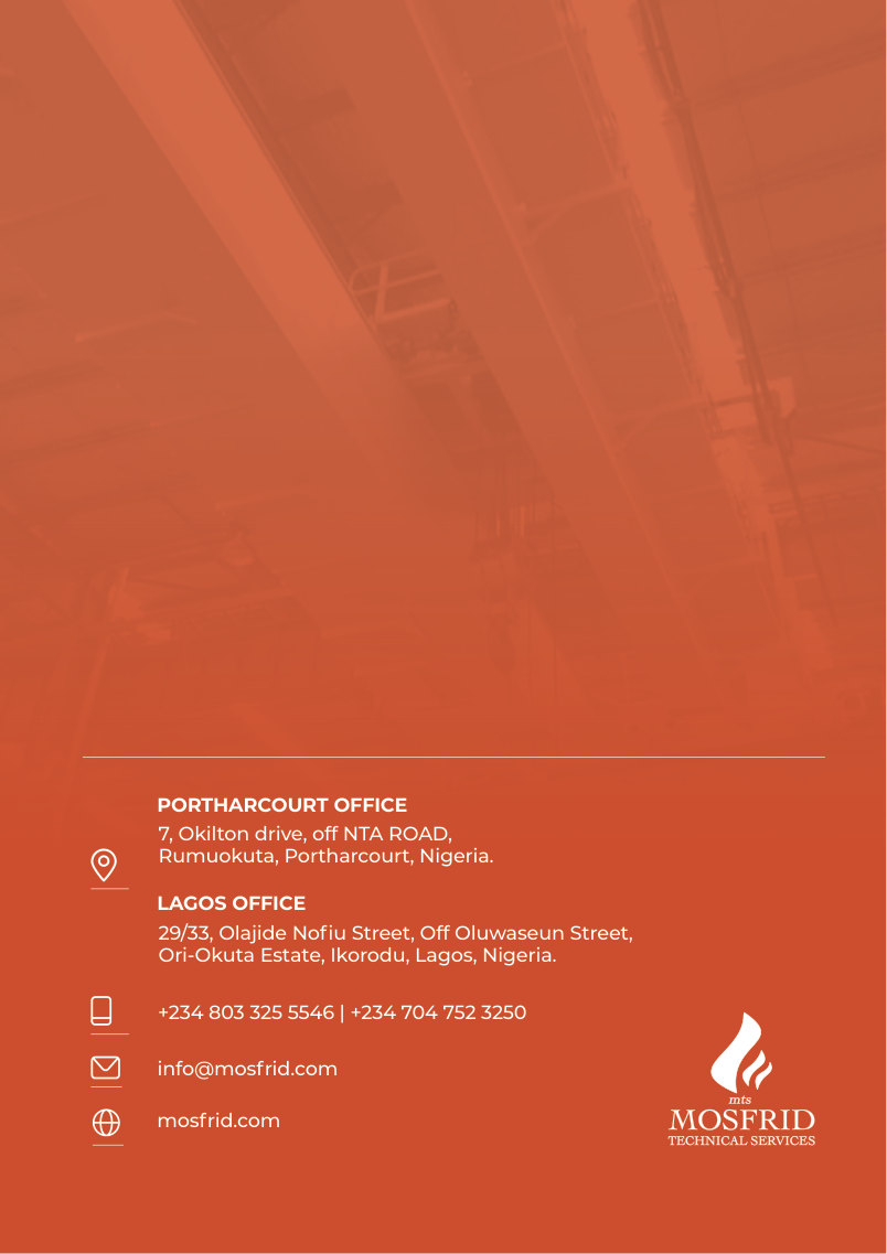Mosfrid Technical Services brochure back cover