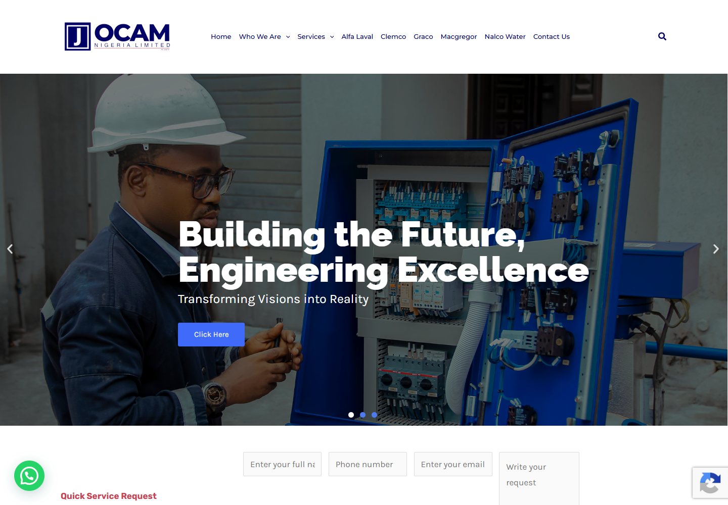 Jocam Nigeria website screenshot