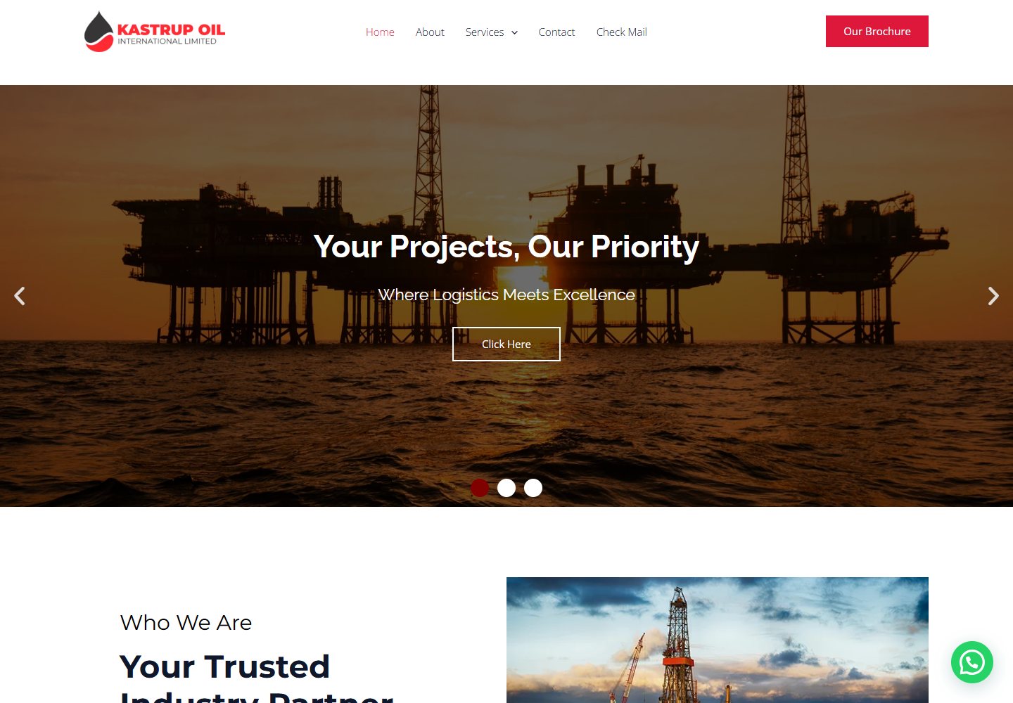 Kastrup Oil website screenshot